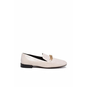 TORY BURCH Leather Loafers - Cream